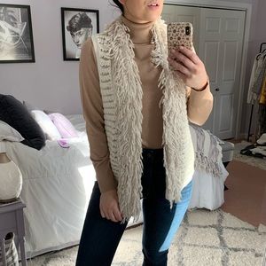 Fringe Gold Knit Sweater